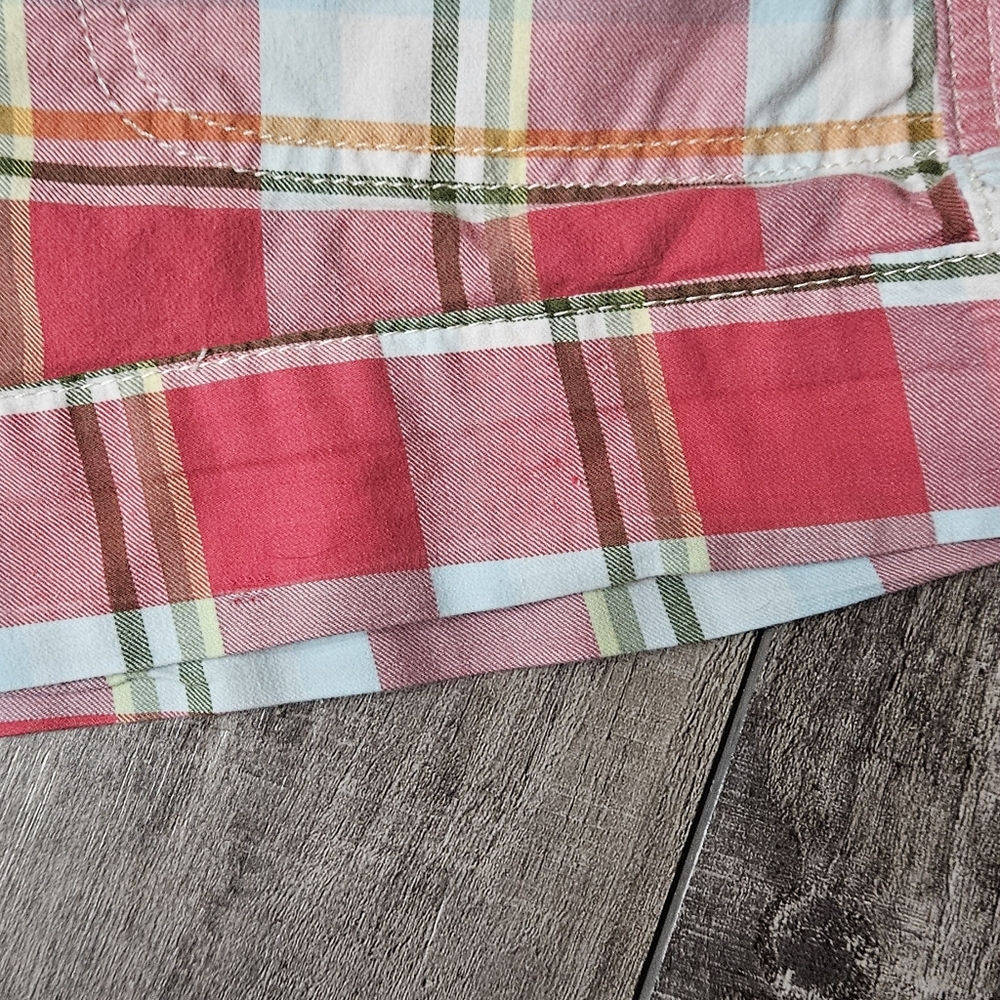 VINTAGE y2k HOLLISTER Red and Blue Plaid Women Shorts - Picture 5 of 6